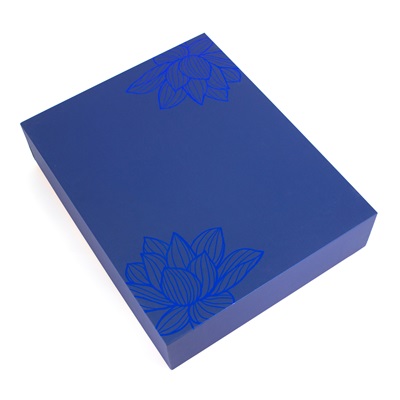 Vỏ hộp quà Tết họa tiết hoa sen VH-QT001