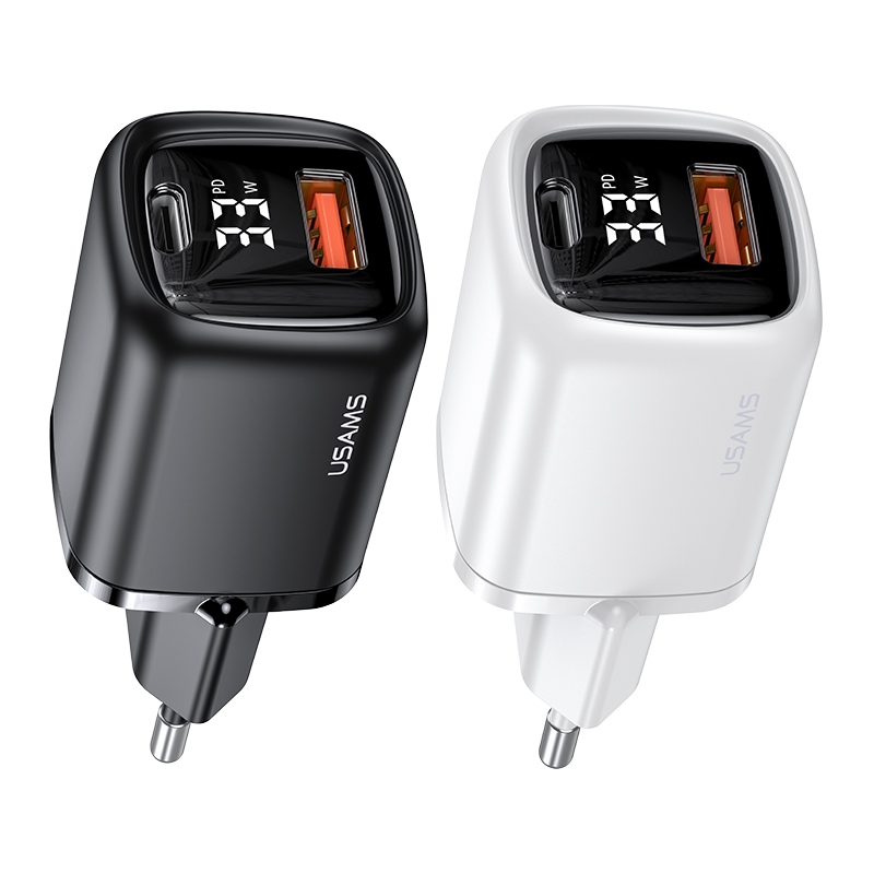 Cốc Sạc Nhanh USAMS 33W PD+QC Cho Điện Thoại