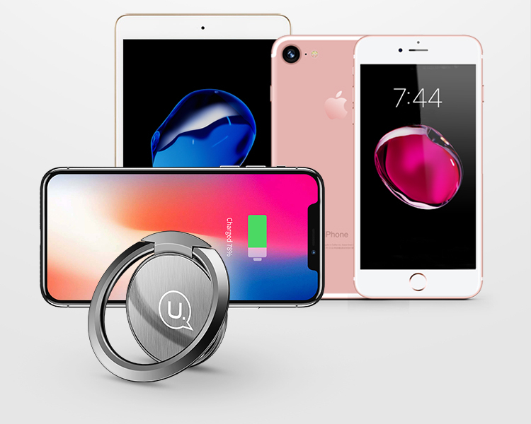 Miếng dán giá đỡ điện thoại cầm tay đa năng Ultra-thin Ring Holder USAMS