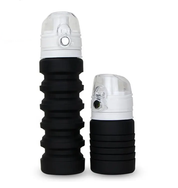 Bình Nước Du Lịch Thể Thao Silicone Có Thể Gập Lại 500Ml