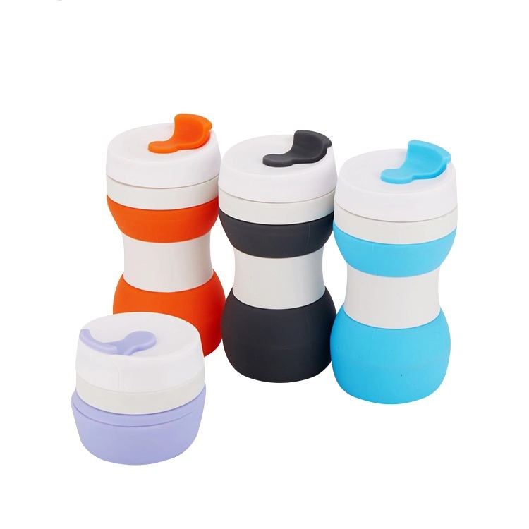 Cốc du lịch nước có thể gập lại bằng silicon