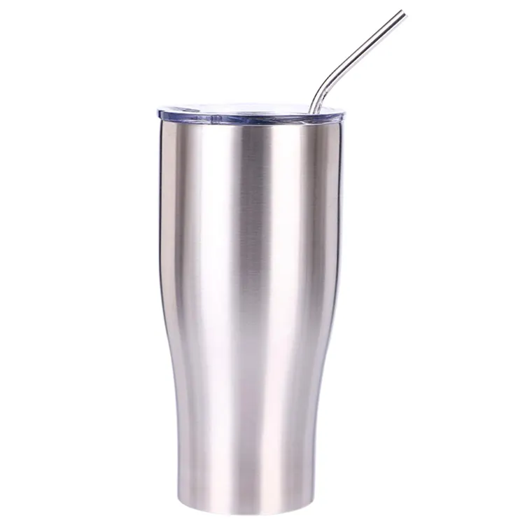 Cốc du lịch giữ nhiệt bằng thép không gỉ 2 lớp 30OZ có tay cầm