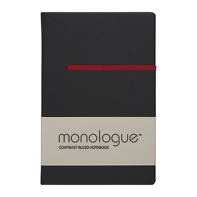 Sổ ghi chép Monologue Contrast Ruled Notebook A6/96L màu đen