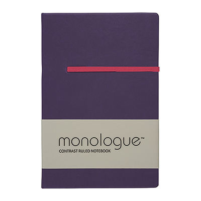 Sổ ghi chép Monologue Contrast Ruled Notebook A6/96L màu tím