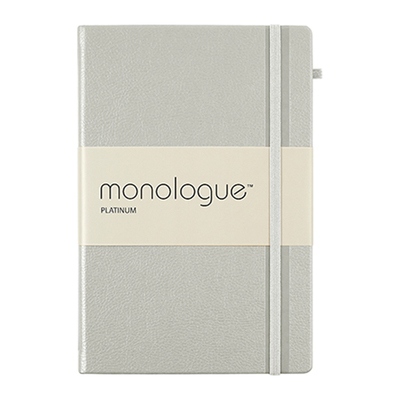 Sổ ghi chép Monologue Platinum A5/96L màu xám bạc
