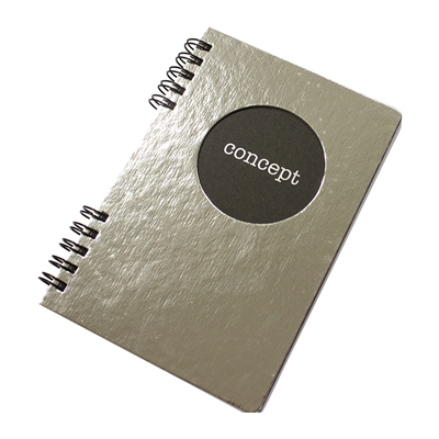 Sổ ghi chép PaperLuxe Concept Twin Wire Notebook A6/80L màu bạc