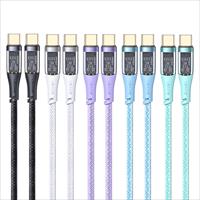 Cáp sạc nhanh Type-C To Type-C PD 100W Aluminum alloy Transparent Data Cable --Icy Series USAMS