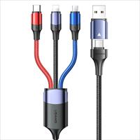 Cáp Sạc U71 USB +Type-C to Triple Head