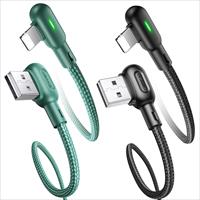 Cáp sạc nhanh U57 Double Right-angle With Colorful Light USAMS