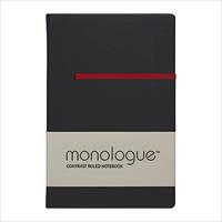 Sổ ghi chép Monologue Contrast Ruled Notebook A6/96L màu đen