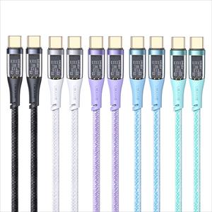 Cáp sạc nhanh Type-C To Type-C PD 100W Aluminum alloy Transparent Data Cable --Icy Series USAMS