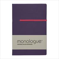 Sổ ghi chép Monologue Contrast Ruled Notebook A6/96L màu tím