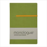 Sổ ghi chép Monologue Contrast Ruled Notebook A6/96L xanh lá cây