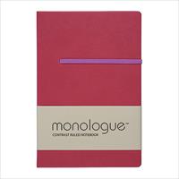 Sổ ghi chép Monologue Contrast Ruled Notebook A7/96L màu hồng dâu