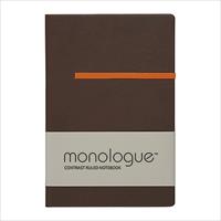 Sổ ghi chép Monologue Contrast Ruled Notebook A7/96L màu nâu