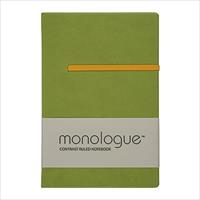 Sổ ghi chép Monologue Contrast Ruled Notebook A7/96L xanh lá cây