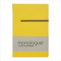 Sổ ghi chép Monologue Contrast Ruled Notebook A8/96L màu vàng