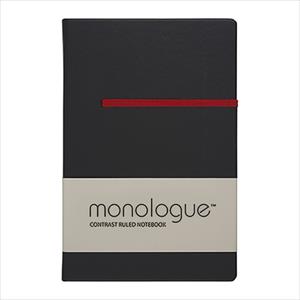 Sổ ghi chép Monologue Contrast Ruled Notebook A8/96L màu đen