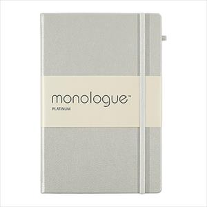 Sổ ghi chép Monologue Platinum A5/96L màu xám bạc